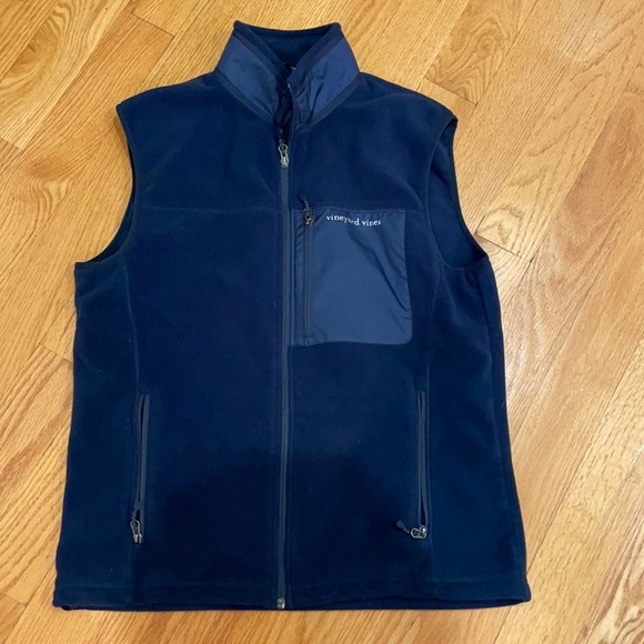 Vineyard Vines Other - Vineyard Vines like new men’s navy fleece vest size medium